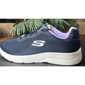 Women’s Skechers Navy/purple Lace Up 9.5W #14969OW New‎ With Tags